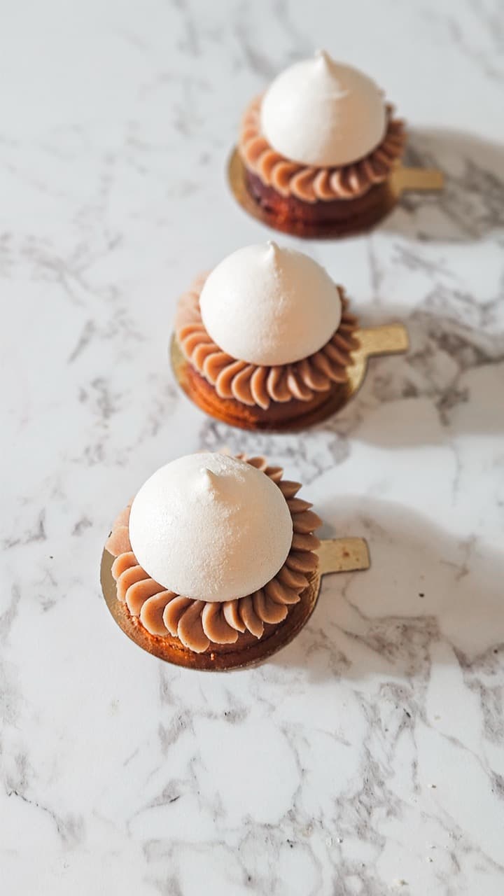 Tartelettes praline meringue